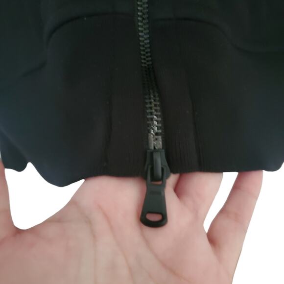 ATM Anthony Thomas Melillo Piped French Terry Track Jacket black S Quiet Luxury - Picture 6 of 13